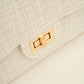 Luxe schouder of crossbody tas off white