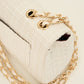 Luxe schouder of crossbody tas off white