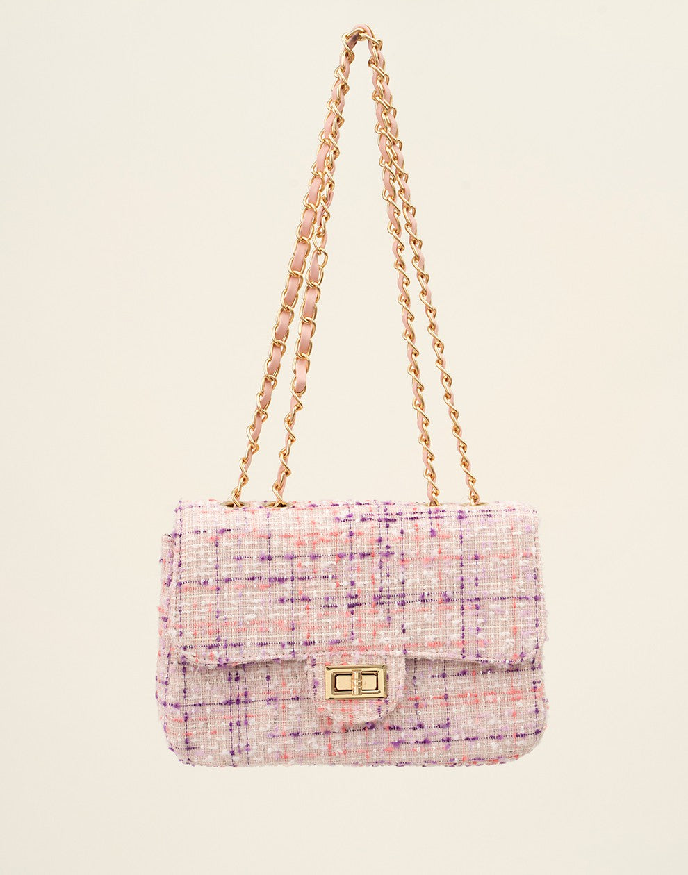 Luxe schouder of crossbody tas paars