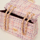 Luxe schouder of crossbody tas paars