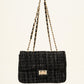 Luxe schouder of crossbody tas zwart