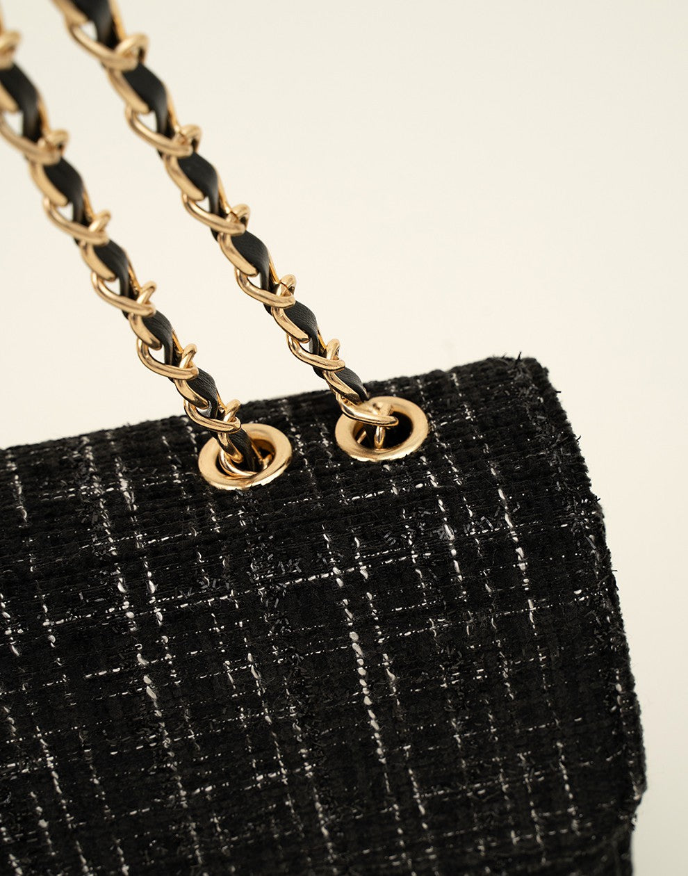 Luxe schouder of crossbody tas zwart