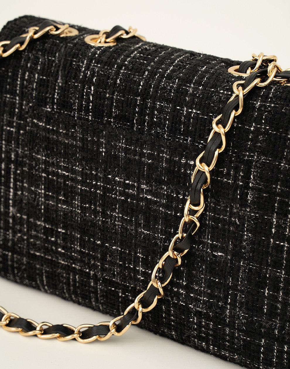 Luxe schouder of crossbody tas zwart