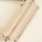 crossbody tas met twee vakken beige