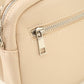 crossbody tas met twee vakken beige