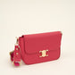 crossbody tas met gesp fuchsia