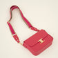 crossbody tas met gesp fuchsia