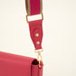 crossbody tas met gesp fuchsia