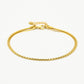 Enkelbandje dunne chain goudkleurig