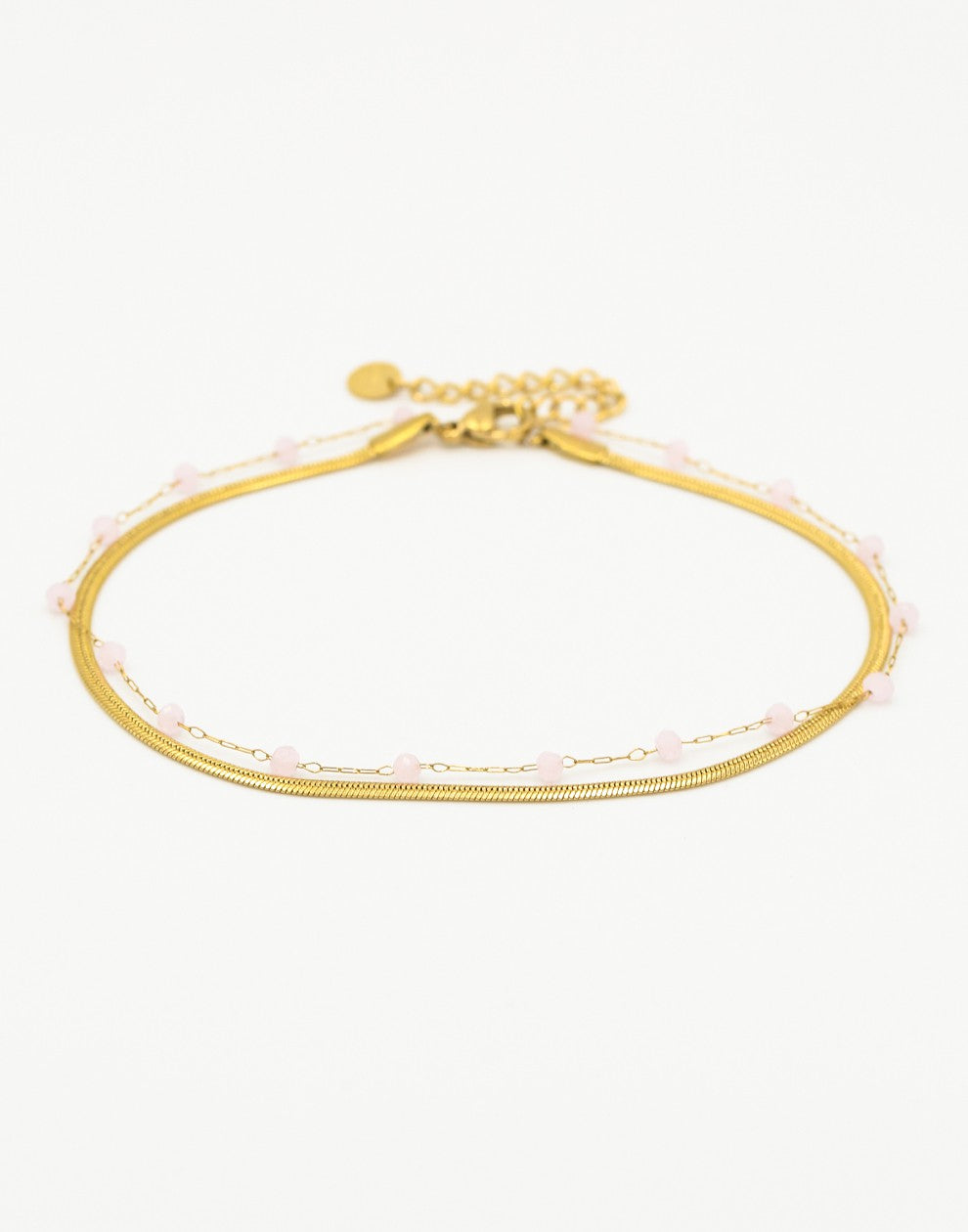 Enkelbandje snake met roze