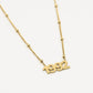 Ketting jaartal 1992 goudkleurig
