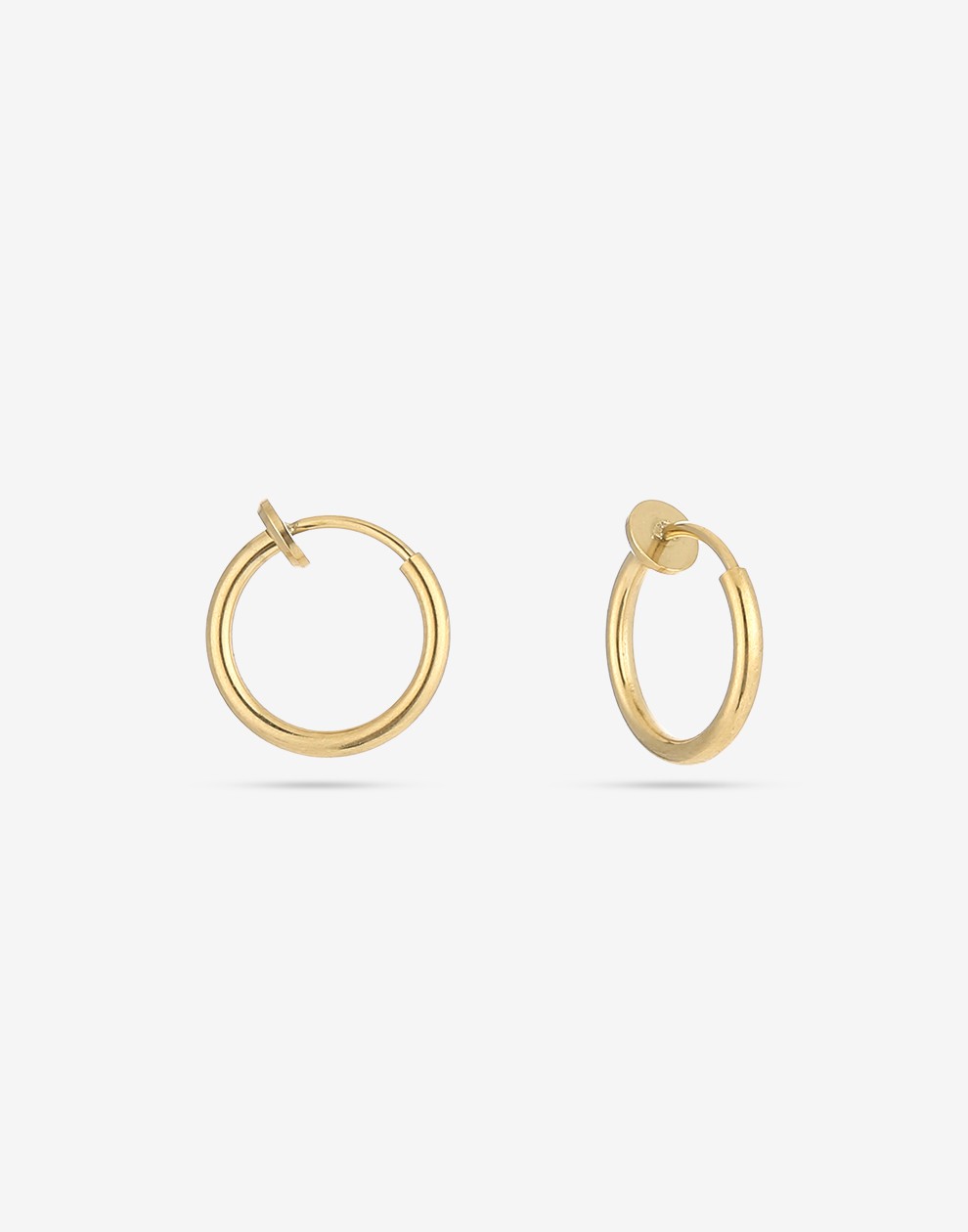 clip earrings 10mm gold-colored