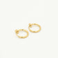 clip earrings 10mm gold-colored