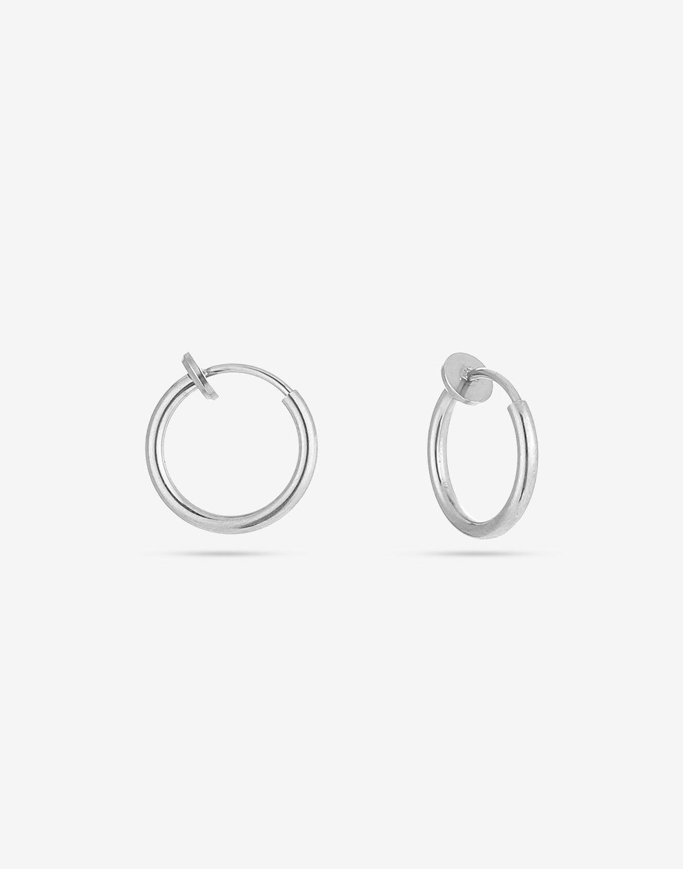 clip oorbellen 10mm zilverkleurig