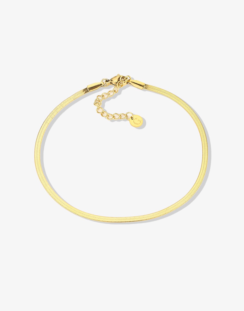 enkelbandje snake goudkleurig