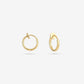 clip earrings 8mm gold-colored