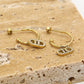 oorhangers DD strass goudkleurig