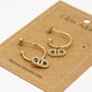 oorhangers DD strass goudkleurig