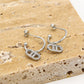 oorhangers DD strass zilverkleurig