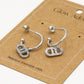 oorhangers DD strass zilverkleurig