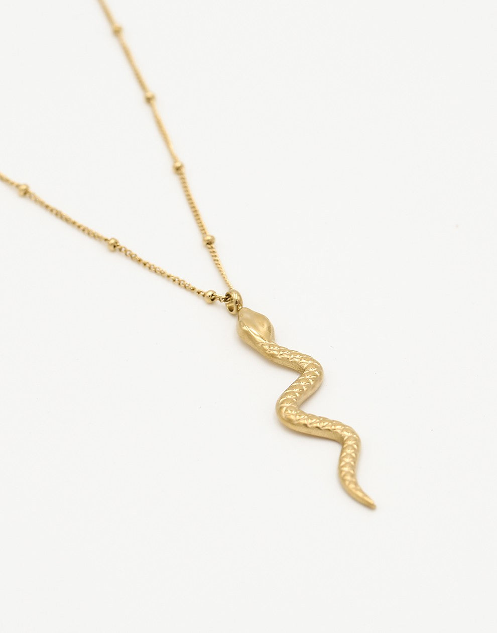 Ketting slang goudkleurig
