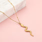 Ketting slang goudkleurig