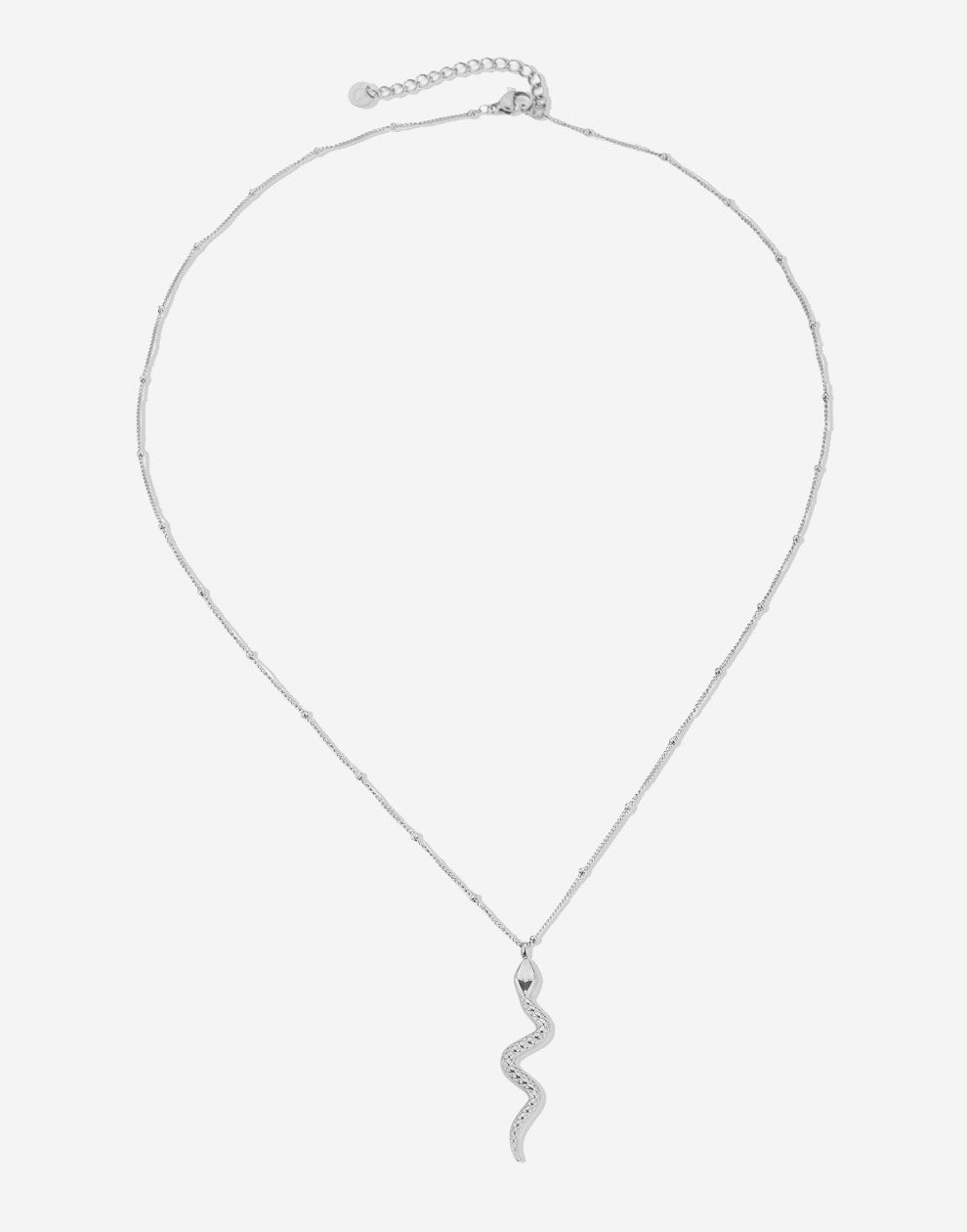 Ketting slang zilverkleurig