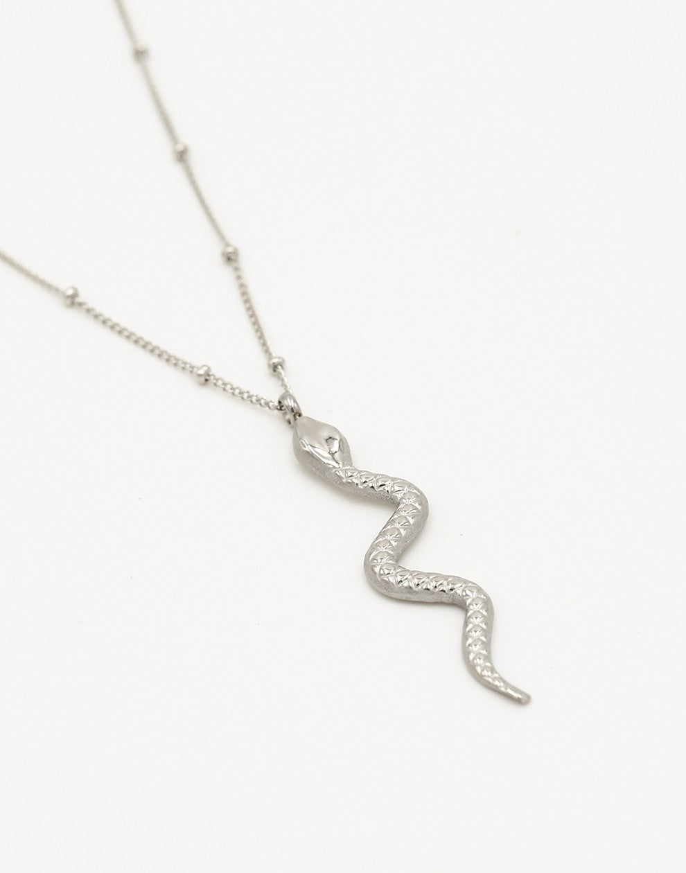 Ketting slang zilverkleurig