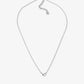ketting infinity hartje zilverkleurig