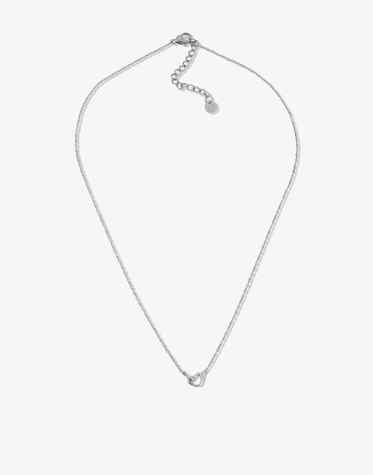 ketting infinity hartje zilverkleurig