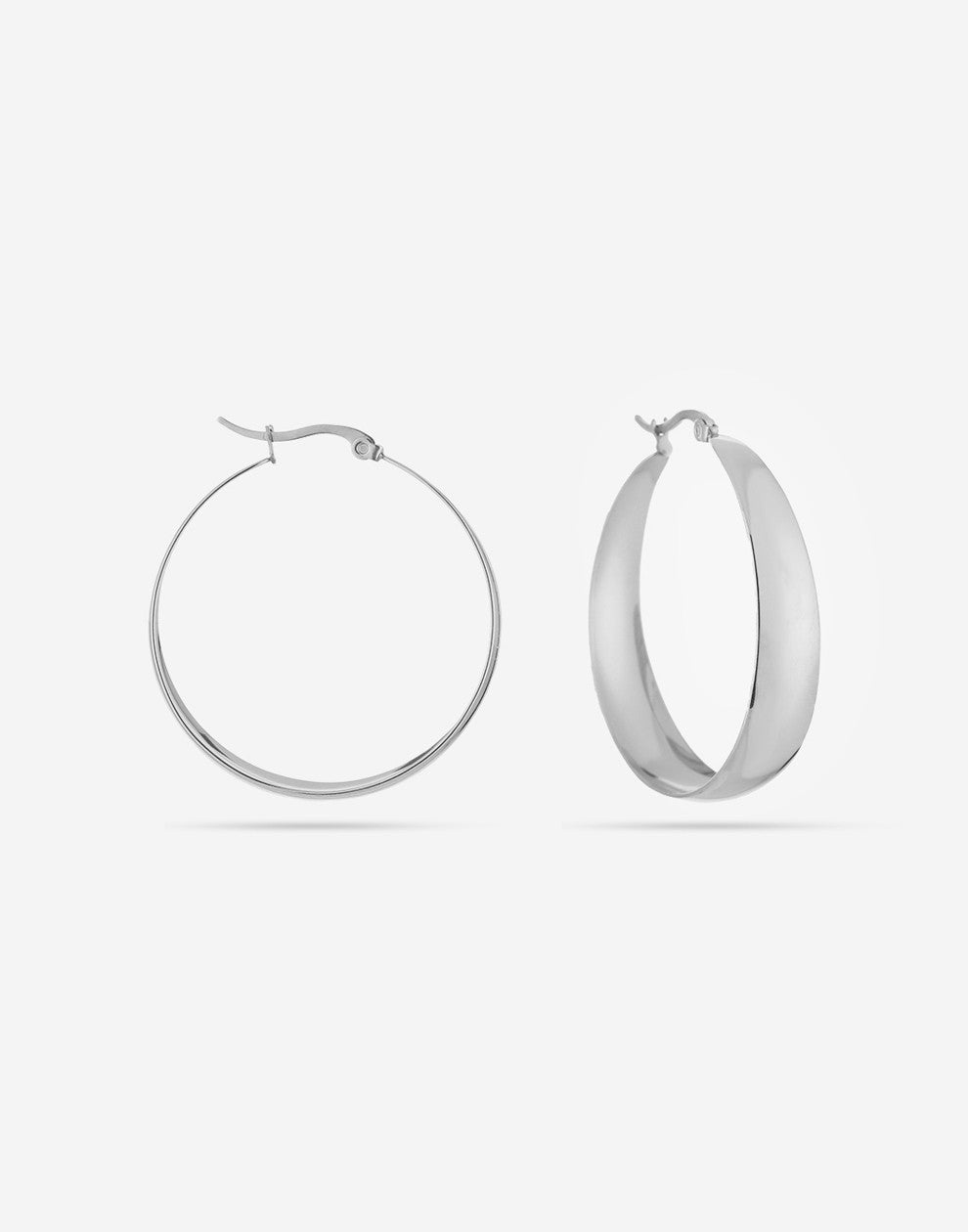 basic hoop zilverkleurig