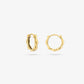 gold-colored bamboo earrings