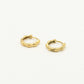 gold-colored bamboo earrings