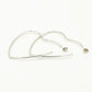 Hart vorm hoops xl zilverkleurig
