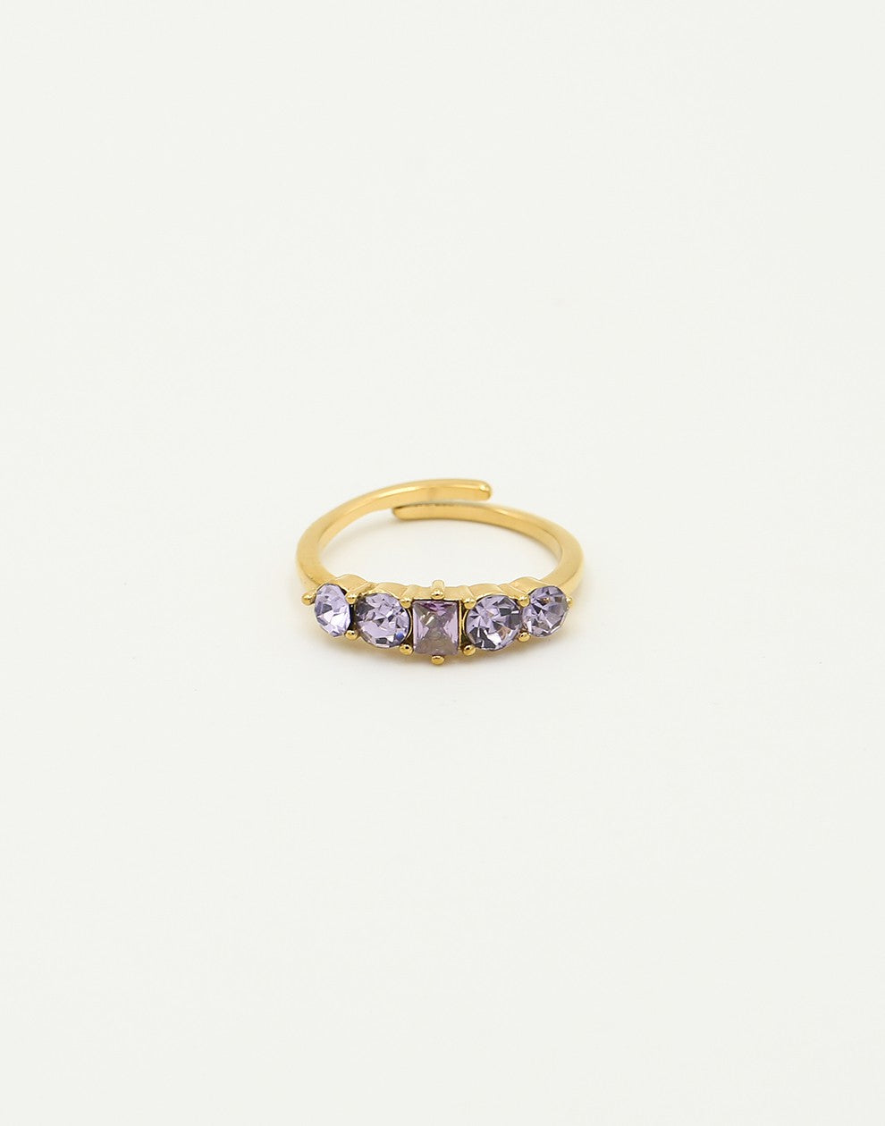 lila vintage ring
