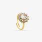 vintage ring stenen kristal bloem