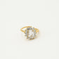 vintage ring stenen kristal bloem