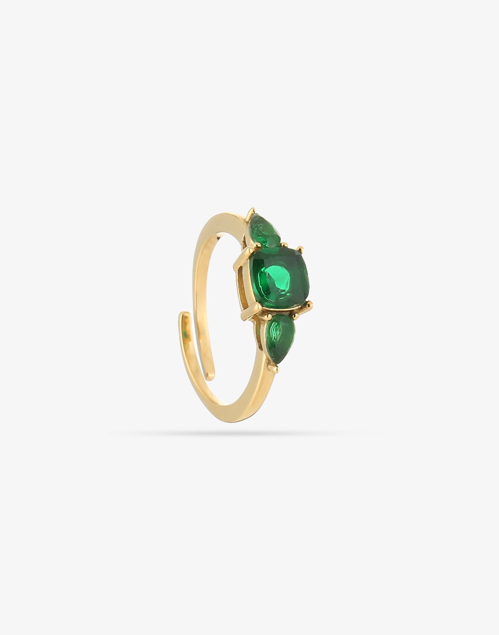 vintage ring groene steen