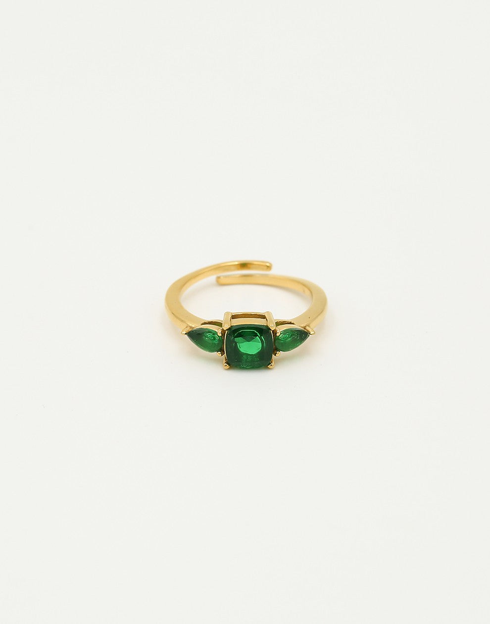 vintage ring groene steen