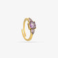 vintage ring lila steen
