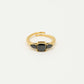 vintage ring zwarte steen