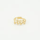 ring love goudkleurig