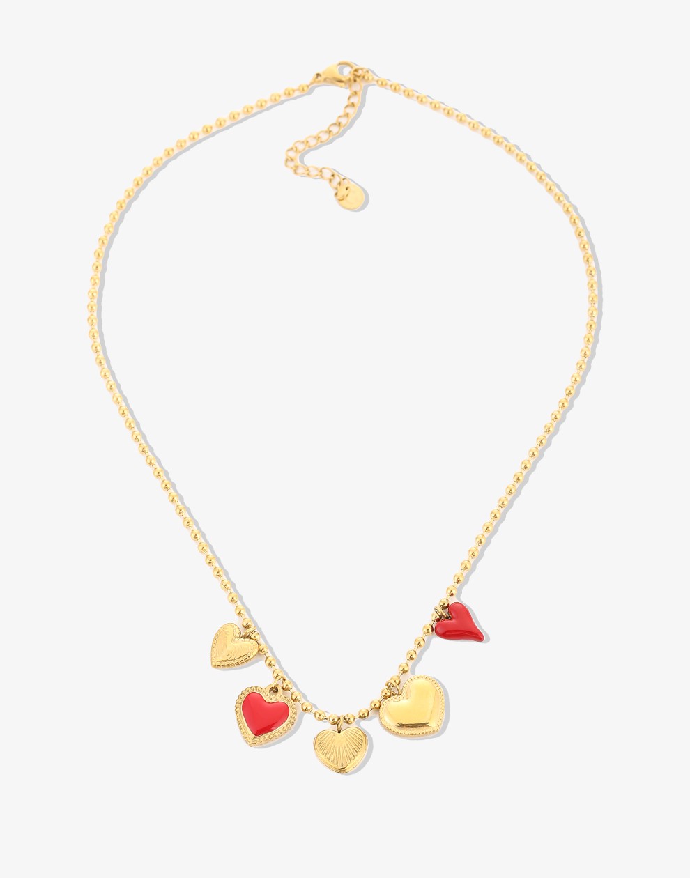 Ketting hartjes bedels