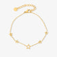 armband open sterretjes goudkleurig