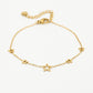 armband open sterretjes goudkleurig