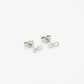 Studs infinity zilverkleurig