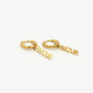 Oorringen amour hanger goudkleurig