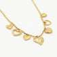 Bedel ketting vintage hartjes