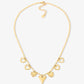 Bedel ketting hartjes goudkleurig