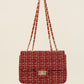 Luxe crossbody tas bordeaux